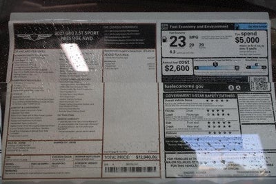2027 Genesis G80 2.5T Sport Prestige