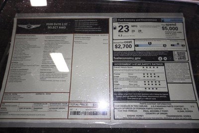 2026 Genesis GV70 2.5T SELECT AWD