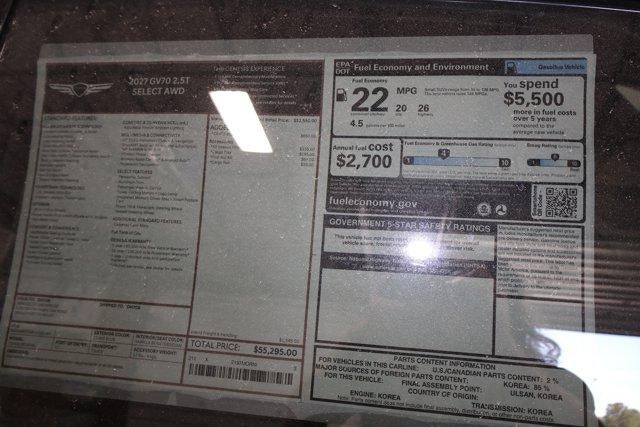 2027 Genesis GV70 2.5T Select