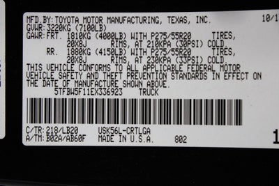 2014 Toyota Tundra 4WD Truck LTD