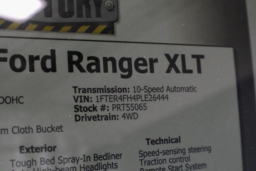 2023 Ford Ranger XLT 4WD SuperCrew 5' Box