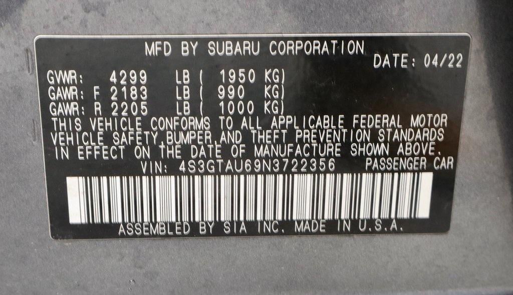 2022 Subaru Impreza Limited 5-door CVT