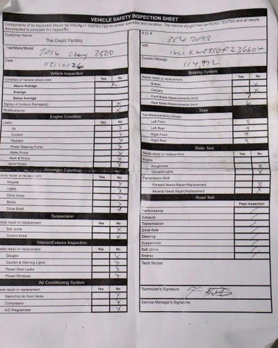 2016 Chevrolet Silverado 2500 HD LTZ