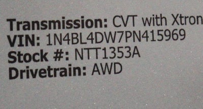 2023 Nissan Altima 2.5 SV