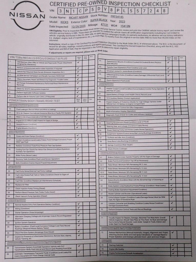 2023 Nissan Kicks SR