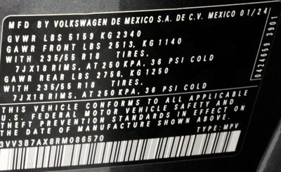 2024 Volkswagen Tiguan 2.0T SE