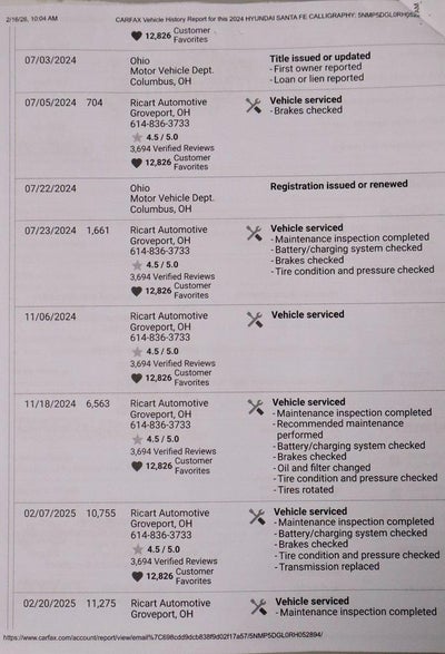 2024 Hyundai SANTA FE Calligraphy