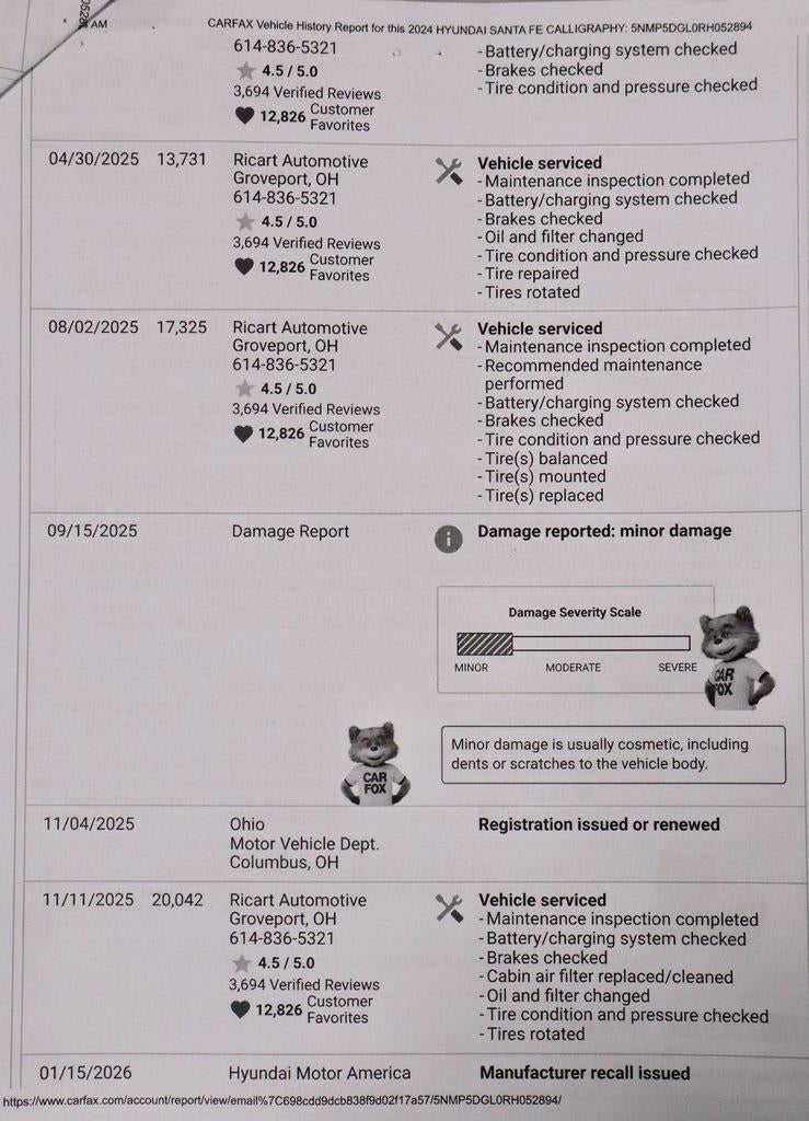 2024 Hyundai SANTA FE Calligraphy