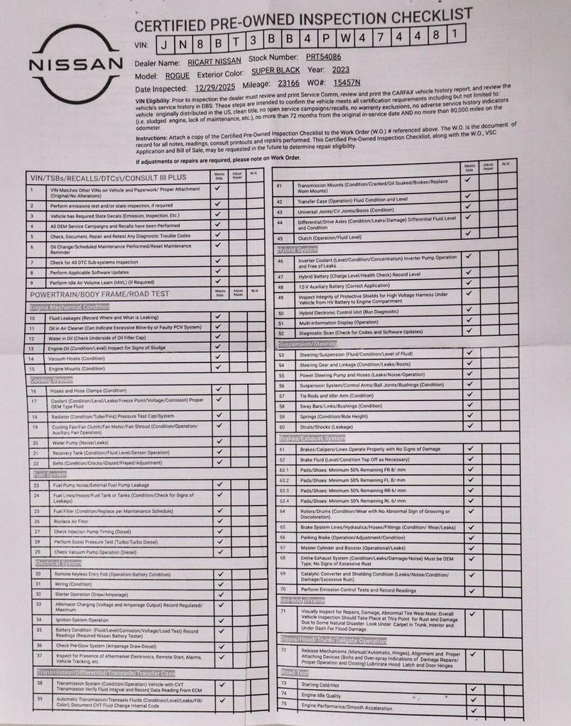 2023 Nissan Rogue SV