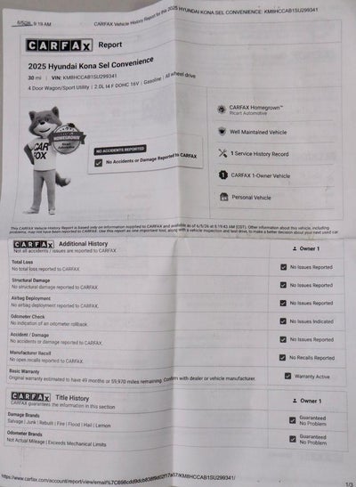 2025 Hyundai KONA SEL Convenience