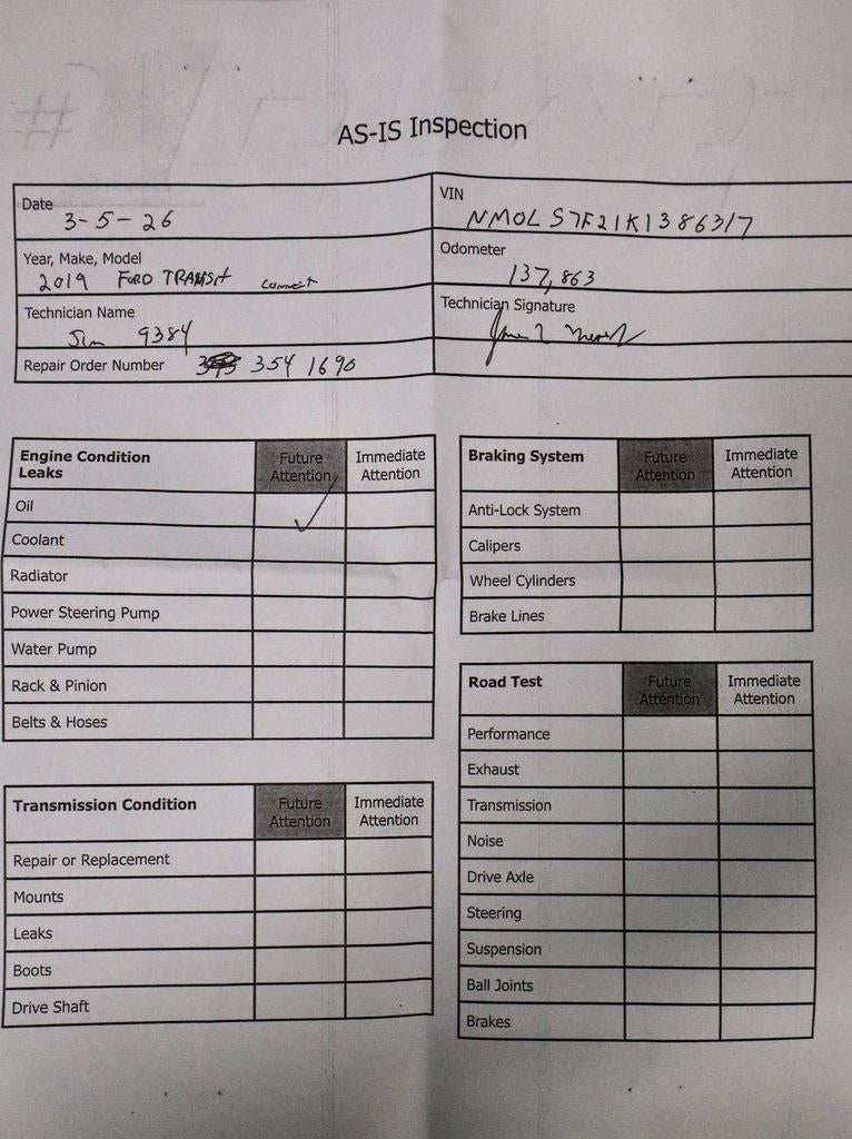 2019 Ford Transit Connect Van XLT