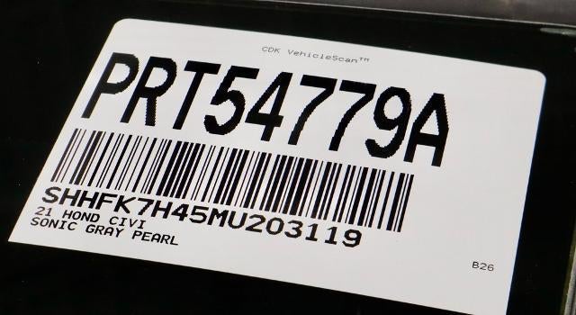 2021 Honda Civic Hatchback Sport