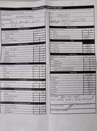 2015 Mercedes-Benz G-Class G 550