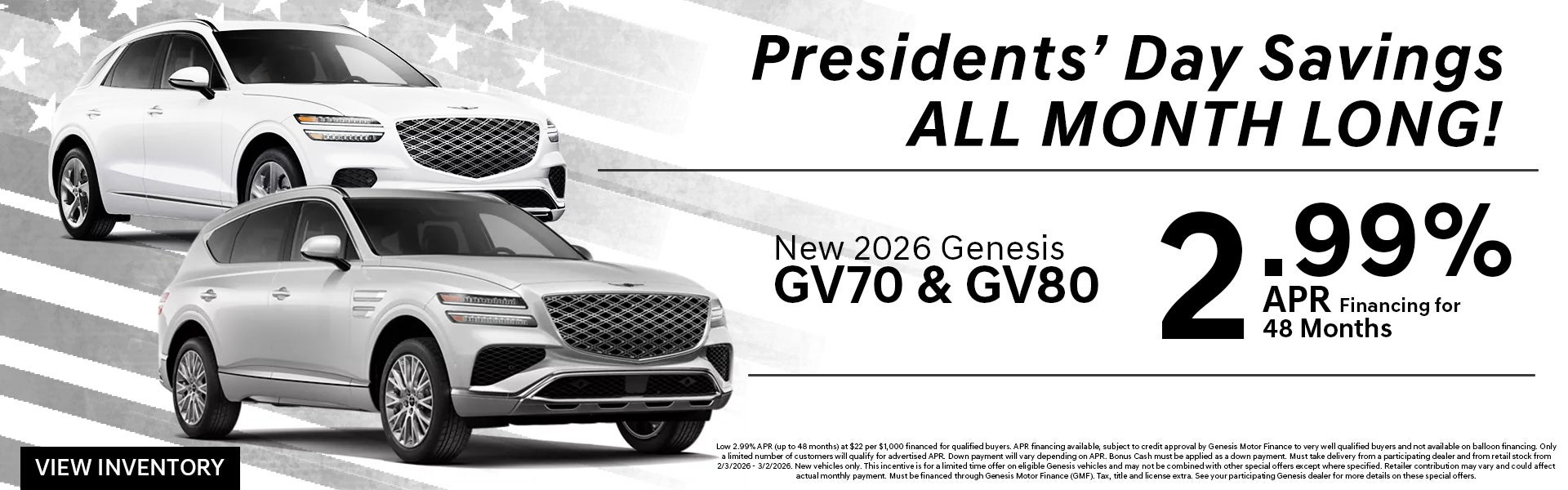 2026 Genesis GV70 & GV80