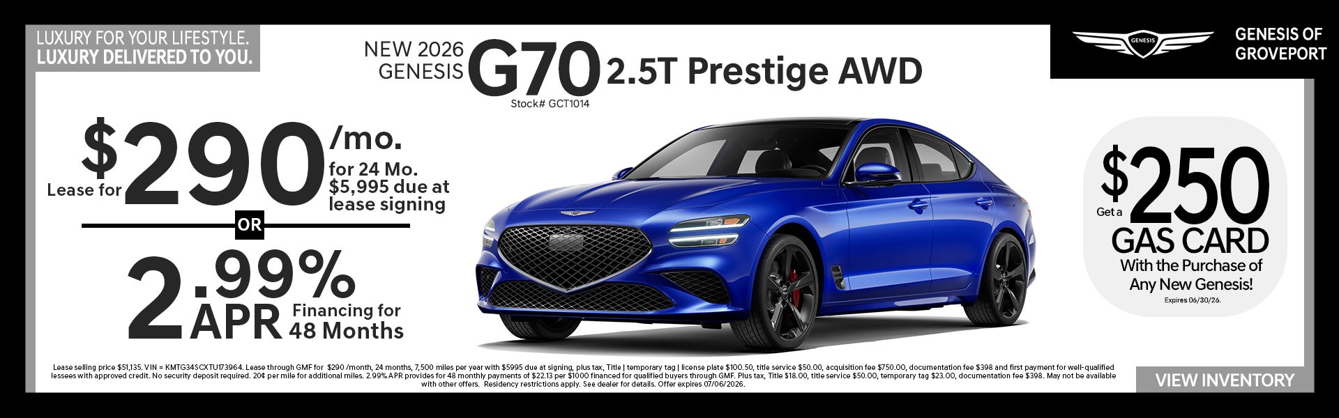 2026 Genesis G70