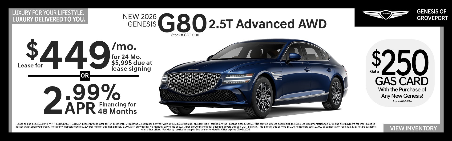 2026 Genesis G80
