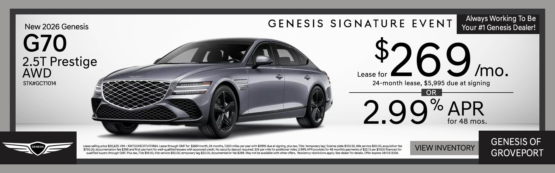 2026 Genesis G70