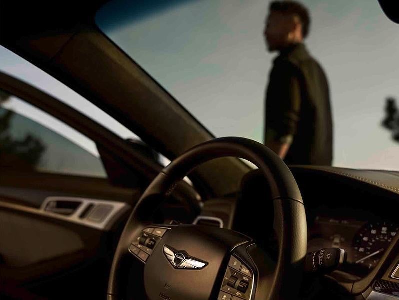 Interior view of car